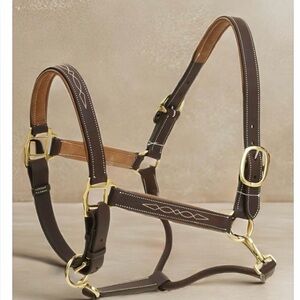 Ovation luxury leather halter HORSE size- choice of color